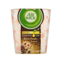 3.5 Oz{105g}  Air Wick Air Freshener Candle - Warm Vanilla Fragrance with Essential Oils 6/cs