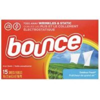 15ct Bounce Dryer Sheets 15/cs