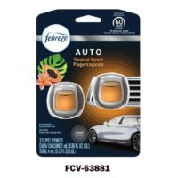 2Ct. Febreze Car Vent Clip- Tropical Beach 8/cs