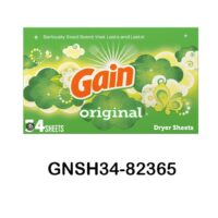 34ct Gain Dryer Sheets- Original 12/cs