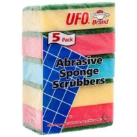 5Pk. UFO Abrasive Sponge Scrubbers 48/cs