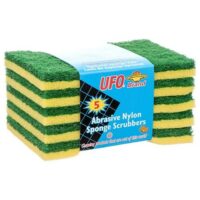 5pk. Abrasive Nylon Sponge Scrubbers 36/cs