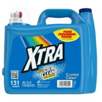 203.1oz Xtra Laundry Liquid Detergent-Crystal Clean 2/cs
