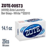 14.1oz {400gm} Zote Laundry Bar Soap- White 25/cs***22310