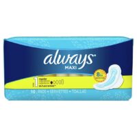 10ct. Always Pads -Maxi Reg Flexi Wings 12/cs