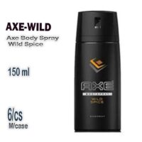 150ml Axe Body Spray- Wild Spice 6/cs