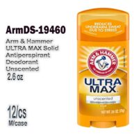 2.6oz Arm & Hammer Antiperspirant Deodorant - Ultra Max Unscented 12/cs***19714 Exp.4/27