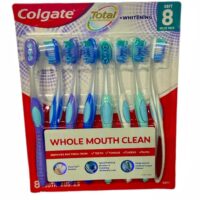 8 Pack Colgate Total + Whitening Toothbrush{13 Soft + 13 Med} 26/Cs