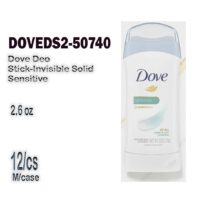 2.6oz Dove Deo Stick-Invisible Solid Sensitive 12/cs Exp. 9/27