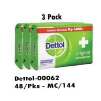 3pk 100gr Dettol Soap- Original 48/cs {Exp. 03/28}***02498