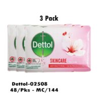 3pk 100gr Dettol Bar Soap- Skin Care 48/cs****00088 Exp: 2/28