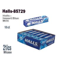 10ct. Halls - Import Blue Mint 21/cs {Exp. 08/25}