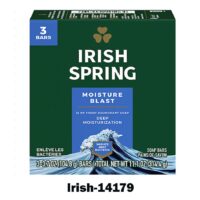3pk. Irish Spring bar Soap- Moisture Blast 18/cs***69525 Exp:5/26