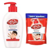 190 Ml Lifebuoy HandSoap + 175 Ml Refill 24/Cs