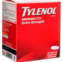 2 Pack Tylenol Extra Strength Caplets 25/cs Exp.12/28 ***27003