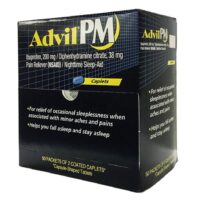2pk. Advil PM Caplets 50/cs {Exp.8/27}