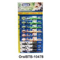 9ct. Oral B ToothBrush Mixed - Cavity Defense Charcoal, Gentle Care & 123 Neem 20/cs