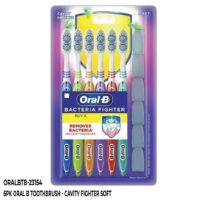 6pk Oral B ToothBrush - Cavity fighter Soft - 36/cs