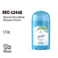 1.7 Oz. Secret Deo Stick Shower Fresh 12/cs.