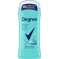 2Pk 2.6oz Degree- Deod Stick- Shower Clean 6/cs Exp.9/26