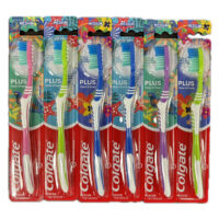 6pk Colgate TB Plus - Medium Assorted Colors 72/cs