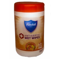72ct  Abutol Antiseptic Wet Wipes Citrus Garden Scent 12/cs