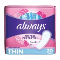 20ct Always Pantiliners- Regular Scented 24/cs