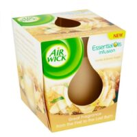 3.5 Oz{105g}  Air Wick Air Freshener Candle - Vanilla & Brown Sugar 6/cs