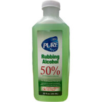12oz. 50% Pure Rubbing Alcohol-Green 24/cs