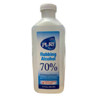 12oz. 70% Pure Rubbing Alcohol-White 24/cs