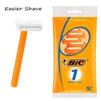 5 Pk Bic Classic Sensitive Razor 40/cs