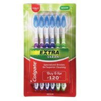 6pk Colgate Toothbrush, Extra Clean Medium 36/cs