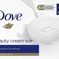 4pk. 90gm Dove Bar Soap- Beauty Crm/White 12/cs