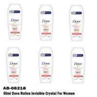 50ml Dove Rollon Invisible Crystal For Women 6/cs