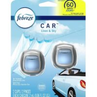 2ct. Febreze Car Vent Clip- Linen&Sky 8/cs ***94735