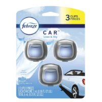 3ct Febreze Car Vent Clip- Linen & Sky 8/Cs..