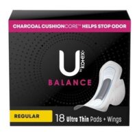 18ct. Kotex Ultra Thin Pads + Wings 6/cs