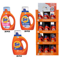 Tide Display Laundry Liquid Detergent 42oz, 37oz - Original, April Fresh & Oxi Power 60/cs***18131