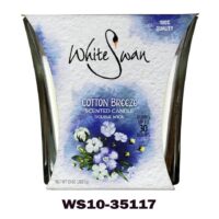 10 Oz White Swan/ Scented Candle/ Cotton Breeze 6/cs